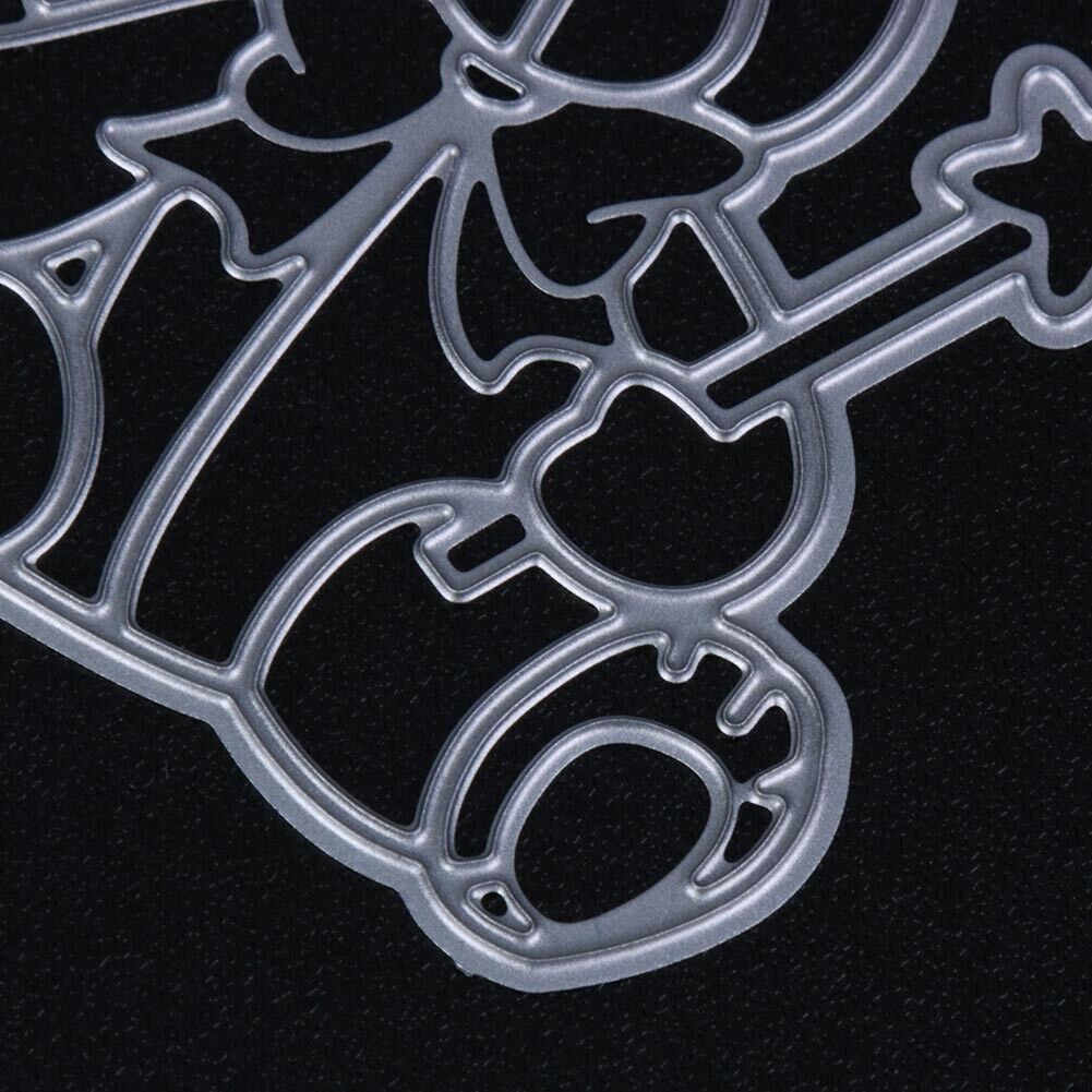 Gift Bear Cutting Dies Stencils Scrapbook Embossing DIY Craft Album Card-17