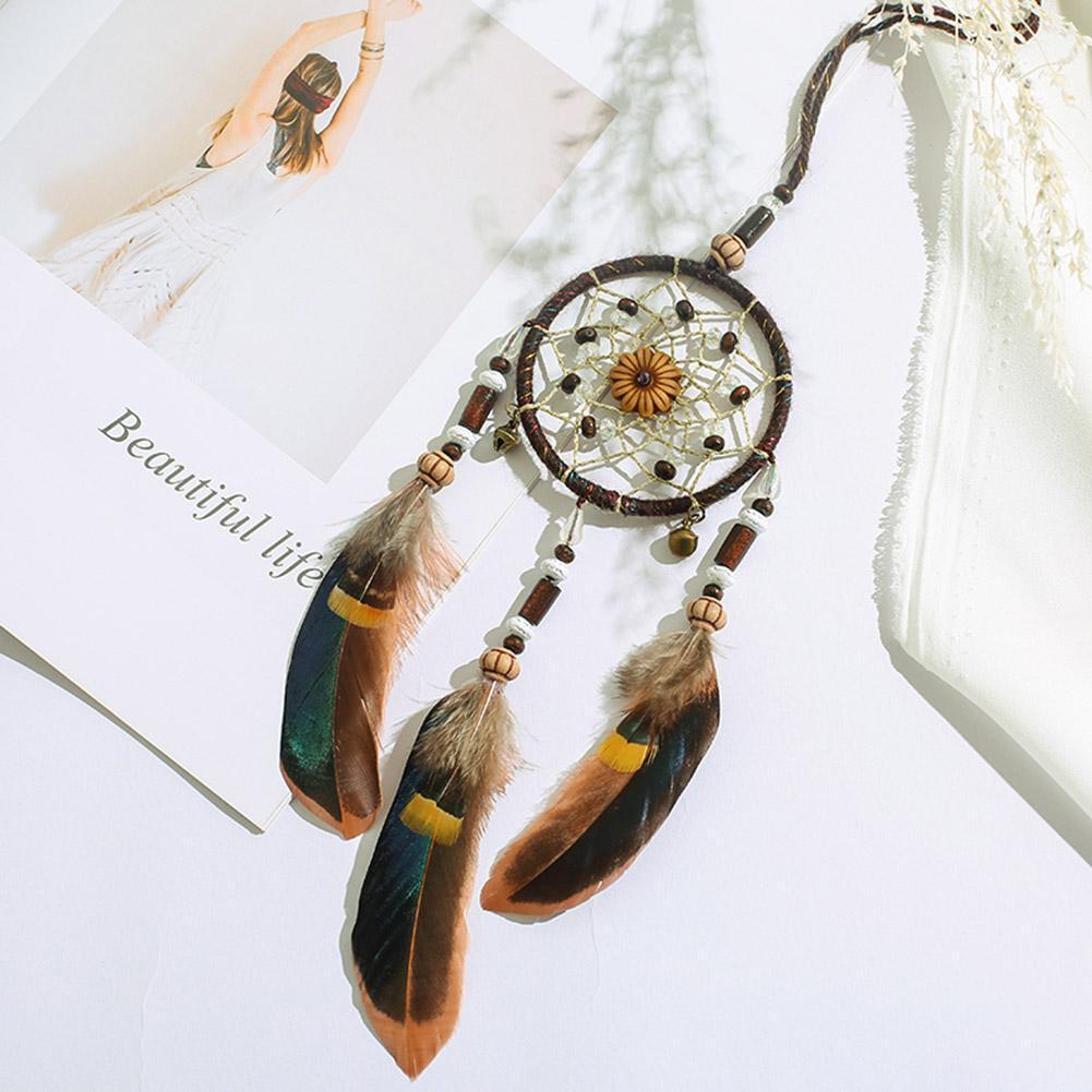Feathers Craft Dream Catcher Net Handmade Dreamcatcher Car Home Decoration