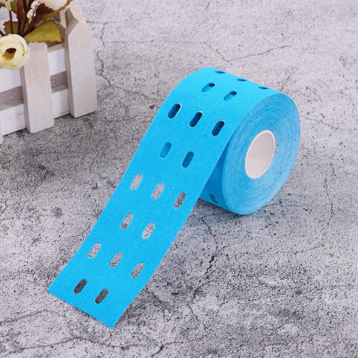 Set of 4 2Inchx16ft Perforated Kinesiology Muscle Tapes for Fitness Running