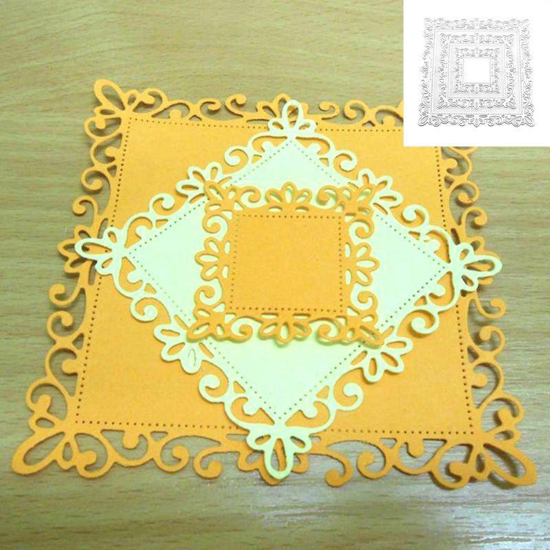 Frame Metal Cutting Die Stencil Lace Die Cuts Embossing Script Dies Stencils