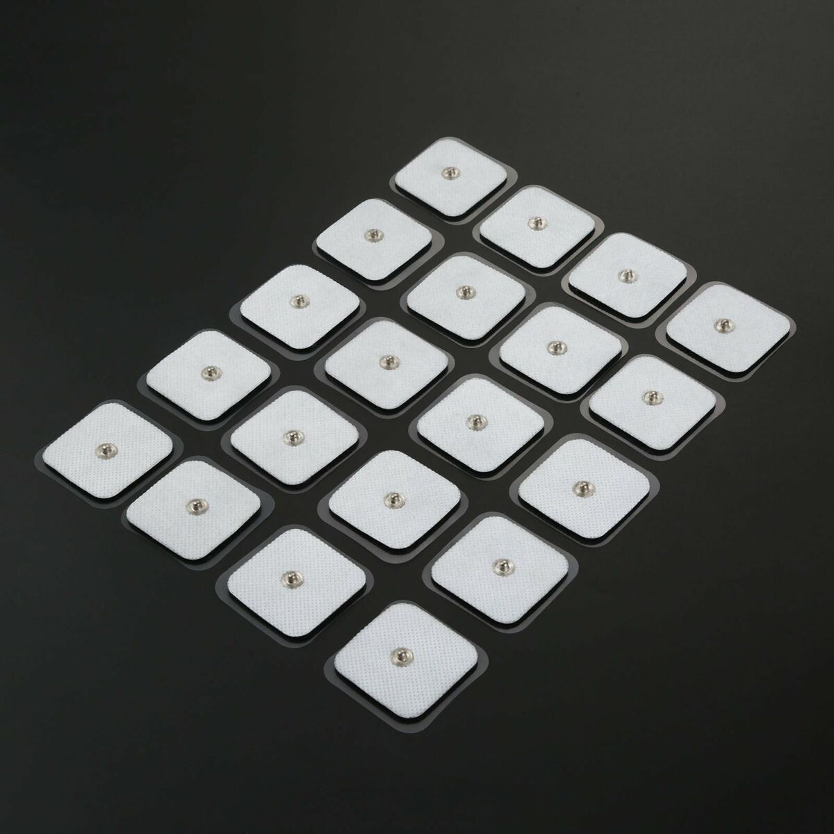 20Pcs 1.6x1.6" Snap On Electrode Pads F Tens Units Therapy Massagers Spare Parts