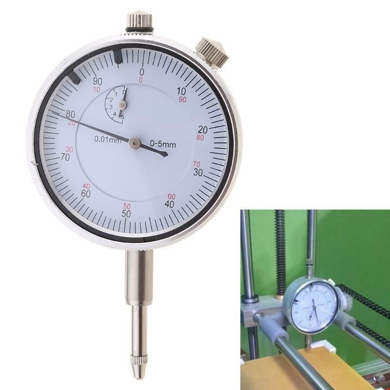 0-5mm/0.01mm Dial Indicator Gauge Meter with Lug Back Precise Micrometer Tool