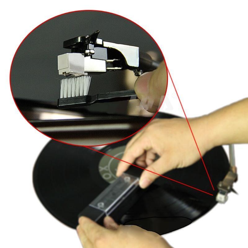 Prefessional Anti-Static LP Vinyl Record Cleaner Brush Turntable Dust Remover