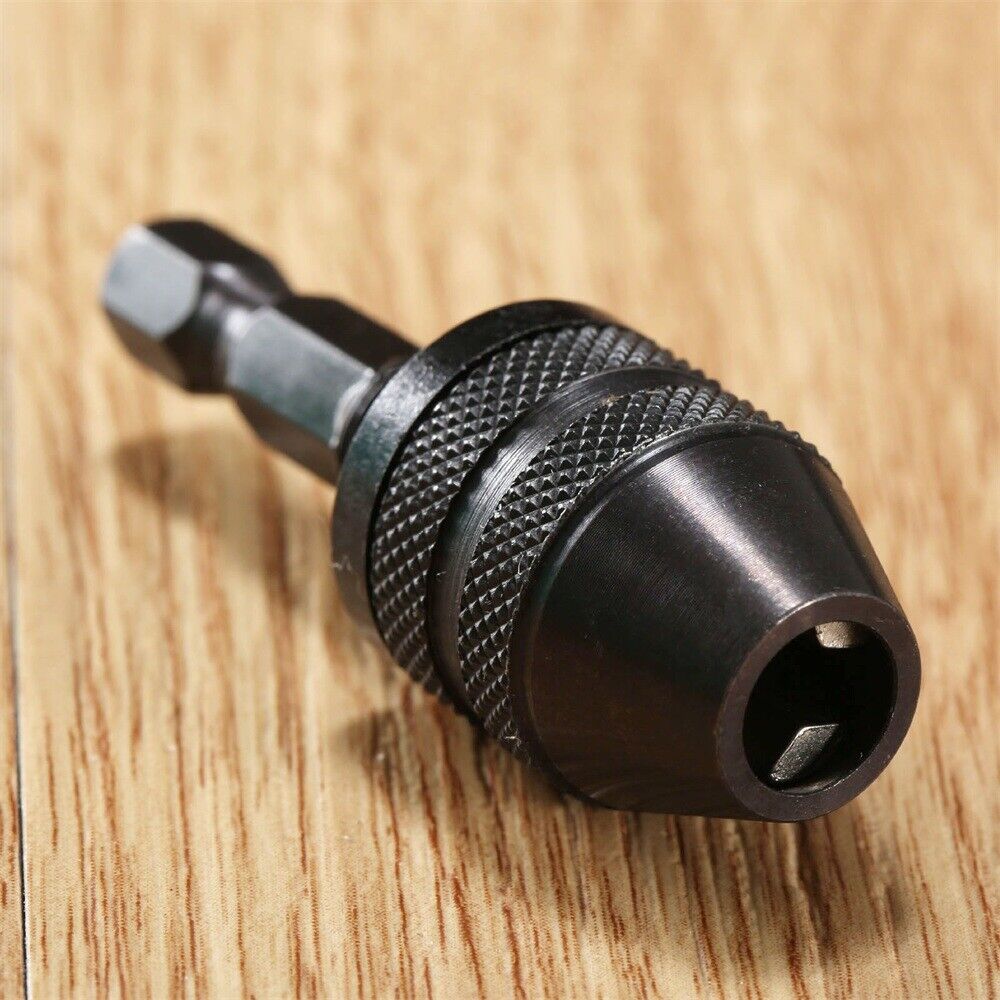 0.3-3.6mm Keyless Drill Bit Chuck Plug Impact Driver Adapter Converter Hex Shank