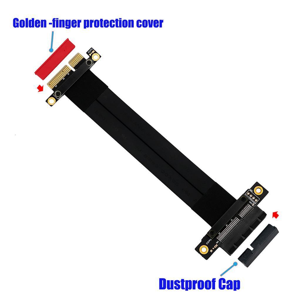 PCIe x4 Riser Graphics Card Cable PCI Express 3.0 Extension Port Adapter