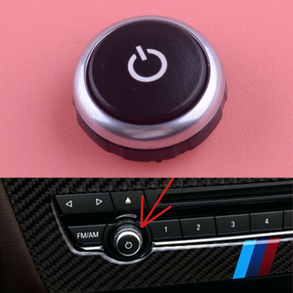 Multimedia FM Volume Control Knob fit for BMW X5 M X6 F15 F85 F16 2015-2018 Part