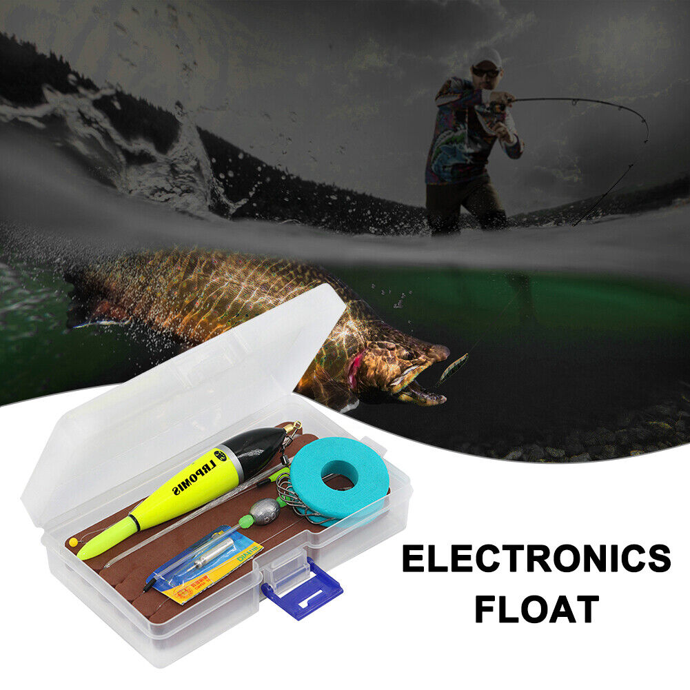 Fishing Float Set Line Double Hook Connector Electronic Fishing Tackle Tool