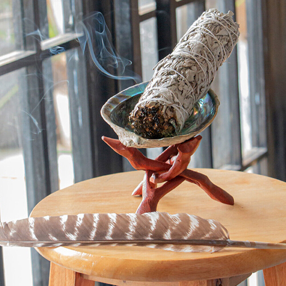 Abalone Shell Stand Holder Yoga Healing Purification Meditation Home Decor