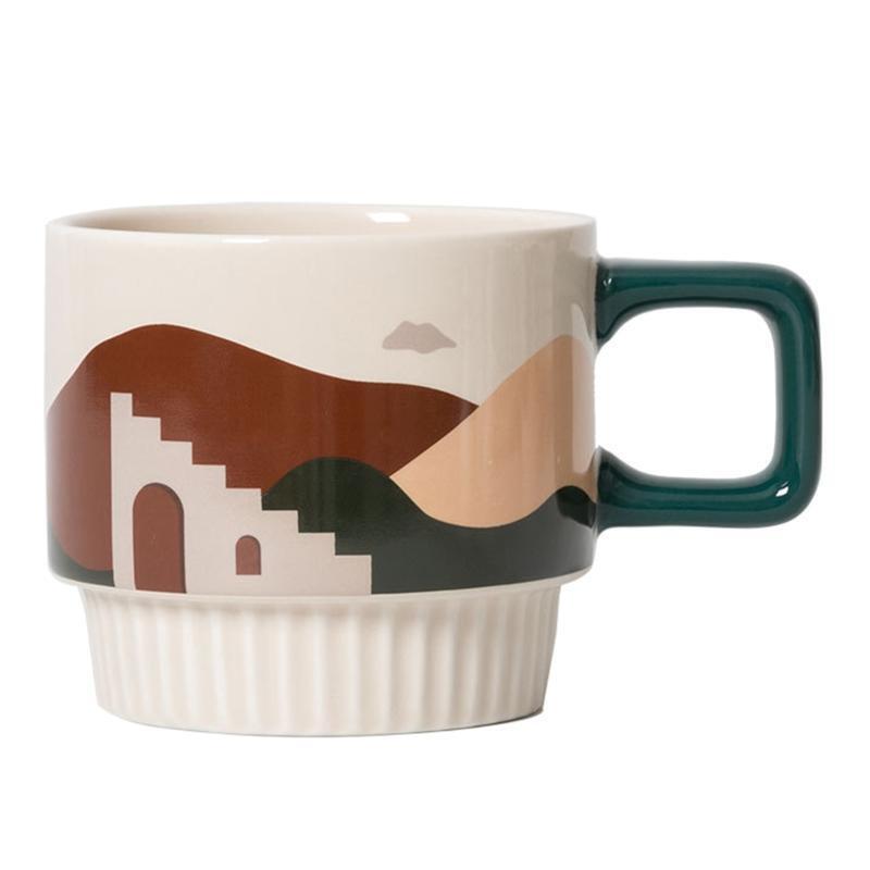 Creative Coffee Mugs Handle Water Milk Cups Japanese Ceramic Tea Cup Tumblers