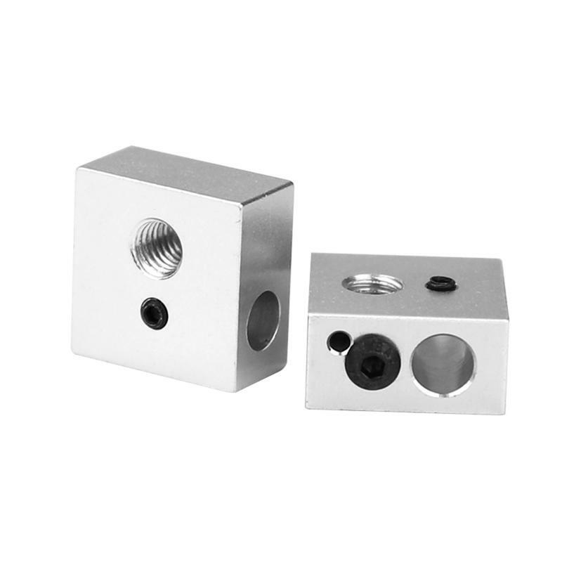 15pcs 1.75mm Throat Tube+0.4mm Extruder Nozzle Print Heads+Heater Blocks Hotend