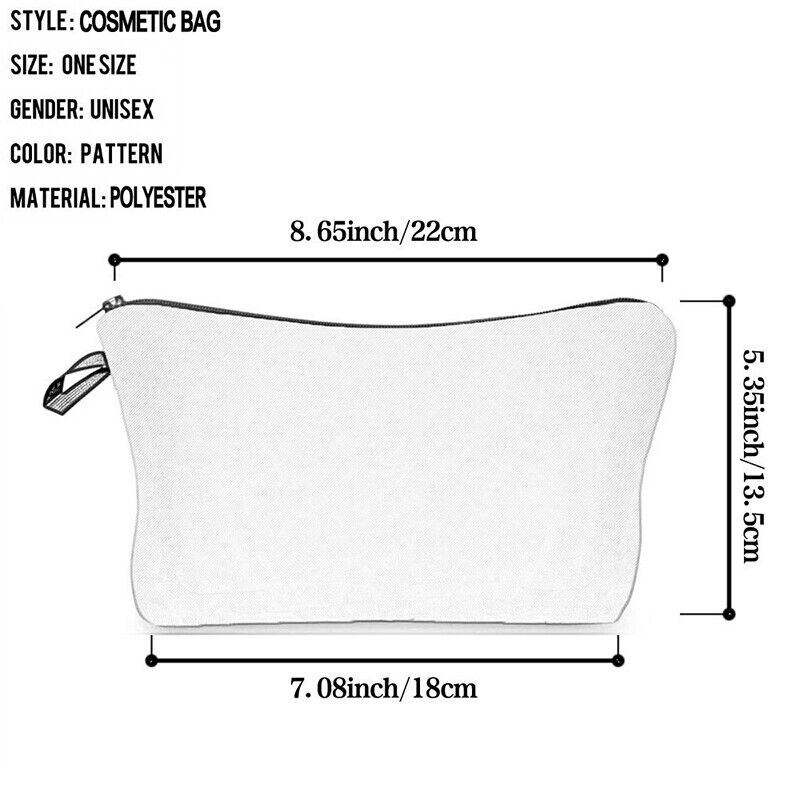 Printed Friendship Hand Hold Travel Storage Cosmetic Bag Toiletry Bag