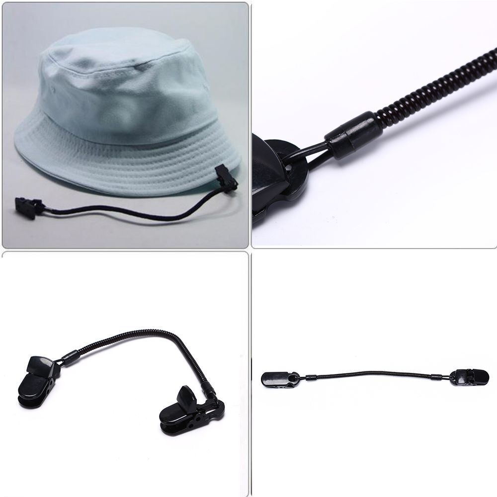 Eyewear Retainer Plastic Windproof Clips Fishing Cap Holder Hat Windy Clip