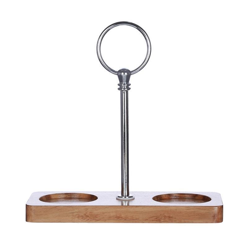 Pepper Shaker Stand Organizer Portable Salt Seasoning Bottle Jar Mill Tray Rack