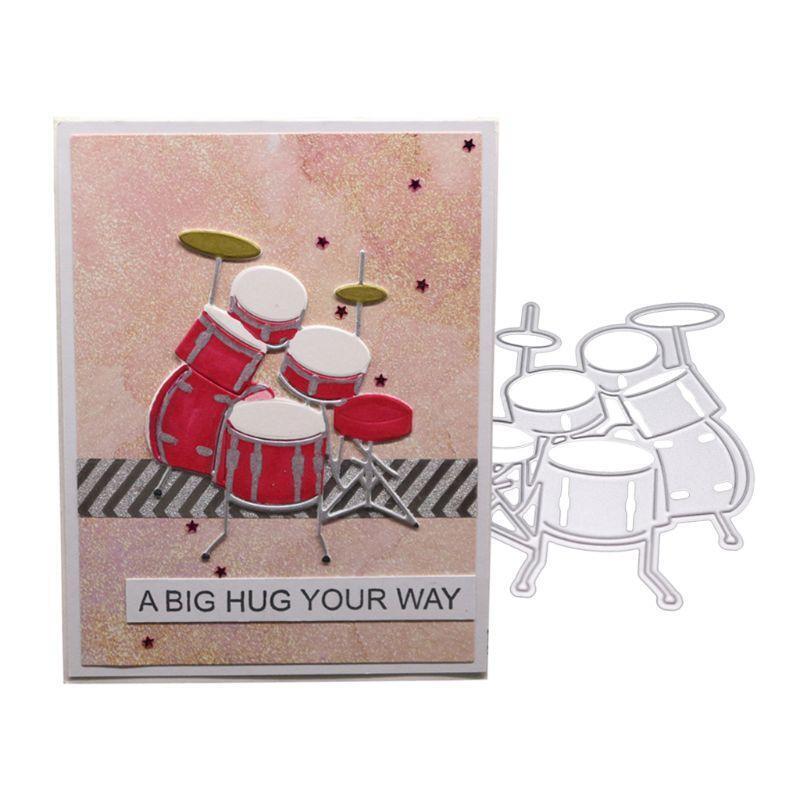 Drum Metal Cutting Dies Stencil DIY Scrapbooking Album Stamp Paper Card Decor
