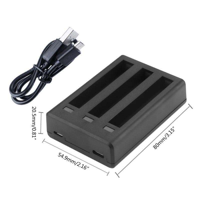 Battery Charger 3 Port Battery Charging Station Hub for 360 ONE X2 Panoramic