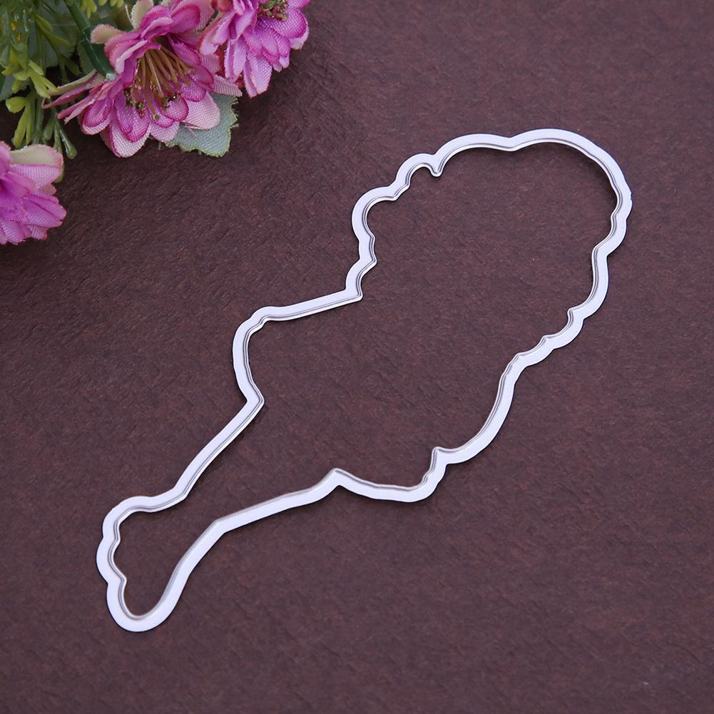 Silicone Fashion Girl Stamp Metal Cutting Dies Stencil Frame Scrapbook DIY