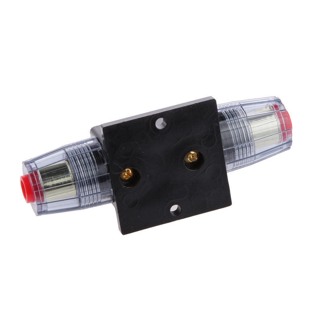 3x Manual Reset Circuit Breaker 12v/24v Auto Boat Stereo Tester Fuse Holder