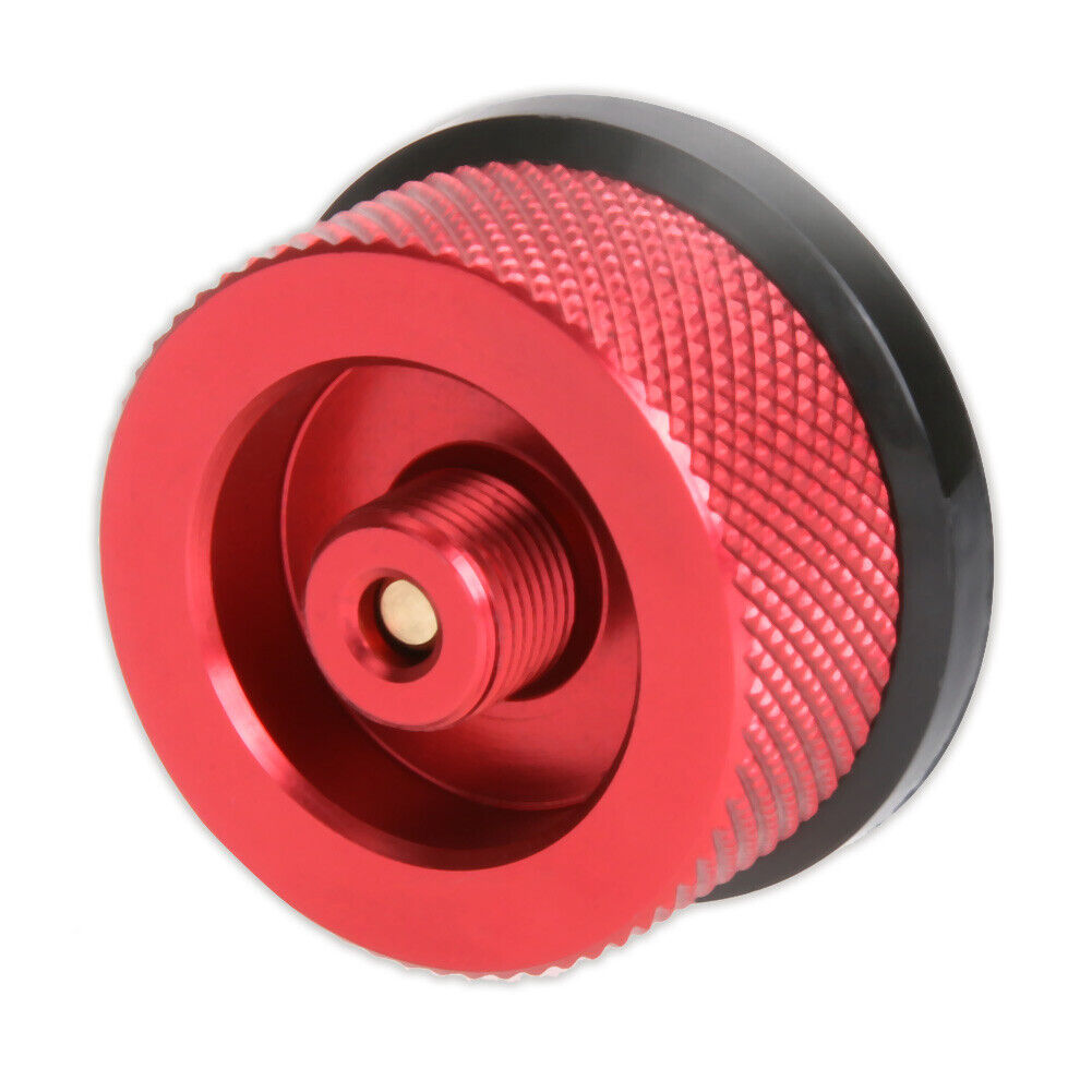 Outdoor Camping Picnic Stove Converter Long-Flat Gas Bottle Adapter(Red)