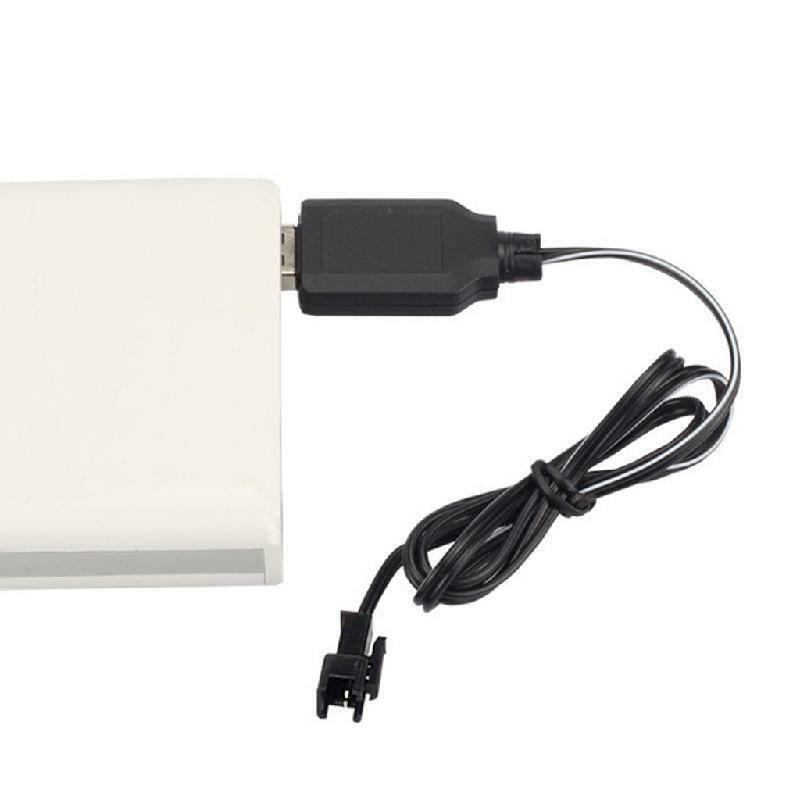 USB Charging Cable Ni-Cd Ni-MH Batteries Pack SM Plug Adapter 7.2V 250mA Output