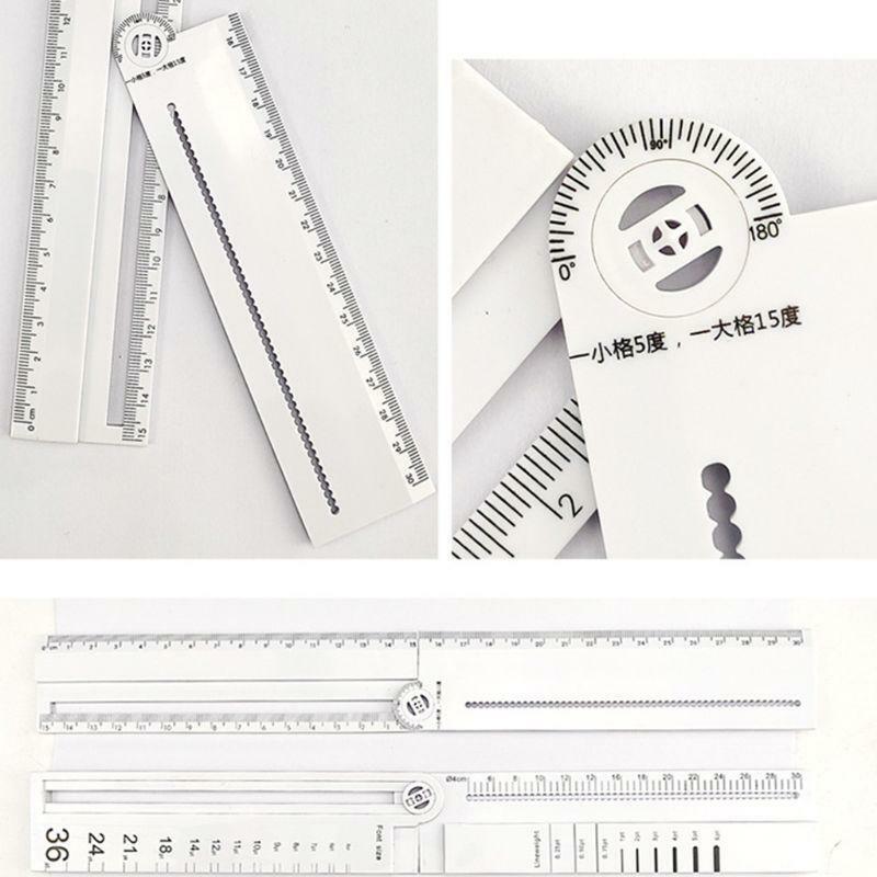Compass Metal Multifunctional Drawing Circle Tool Ruler Painting Professional