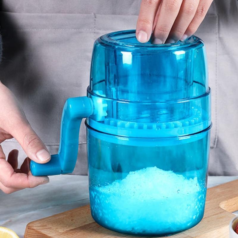 Manual Ice Crusher Hand Crank Shaver for Making Drinks Household Snow Cone