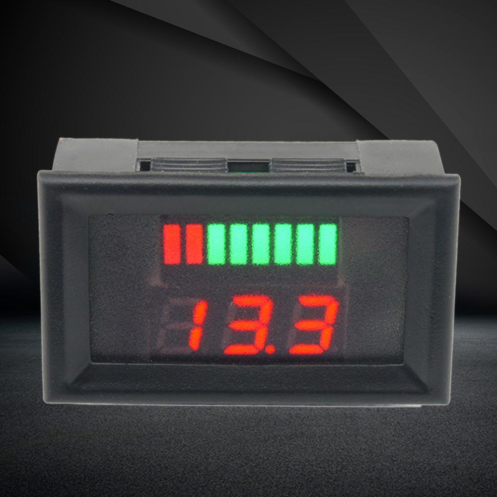 12-60V Lead Acid Batteries Capacity LED Indicator Digital Voltmeter Tester