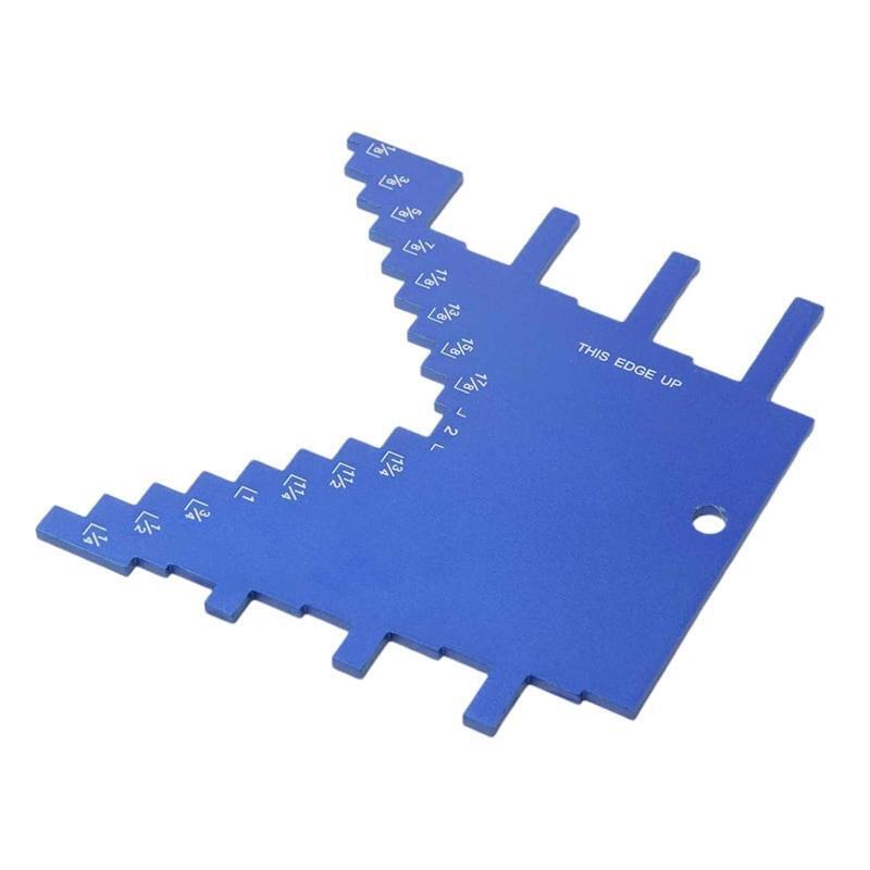 Upgraded 2 in 1 Step Depth Gauge for Router & Table Saw Aluminum Step Depth