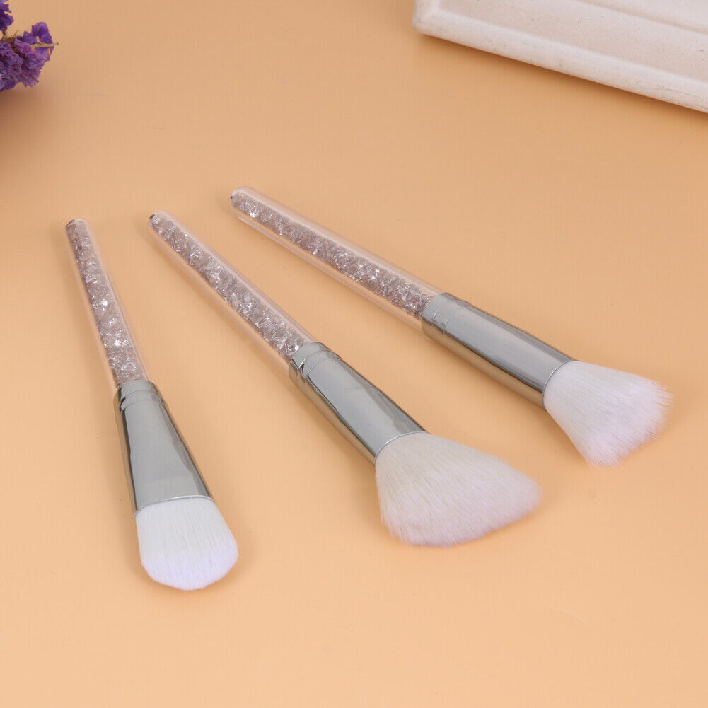 3pcs Professional Crystal Powder Foundation Blush Makeup Cosmetic Brushes-1