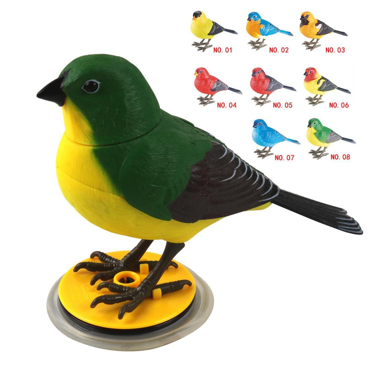 2 Pieces Activated Gifts Talking Parrot  Voice Control Singing Bird