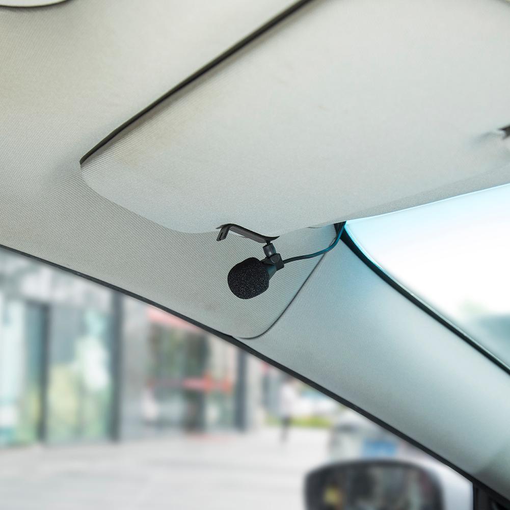 3.5mm Jack Car Microphone Stereo Plug Wired External Mic for PC Auto Radio