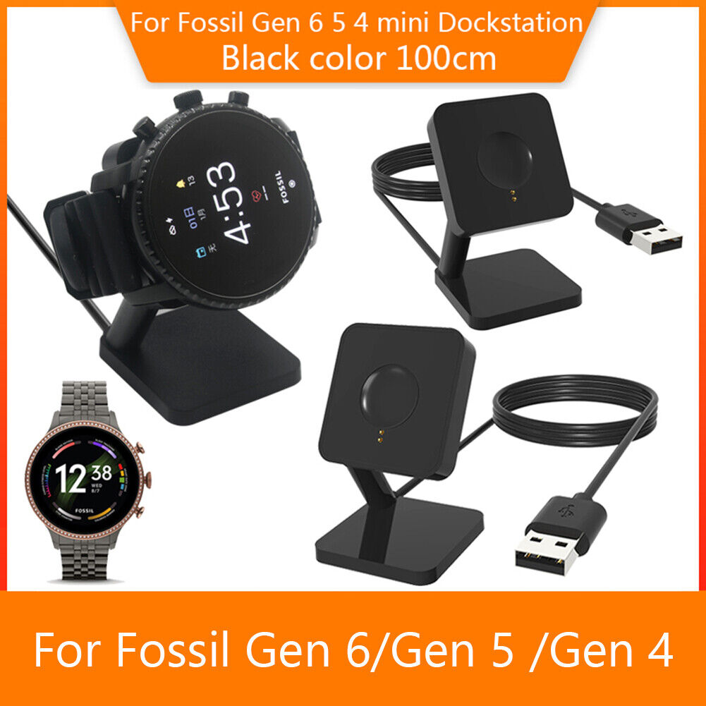 Smart Watch Charger Dock for Fossil Gen 6/5/4 Desktop Charging Stand Base