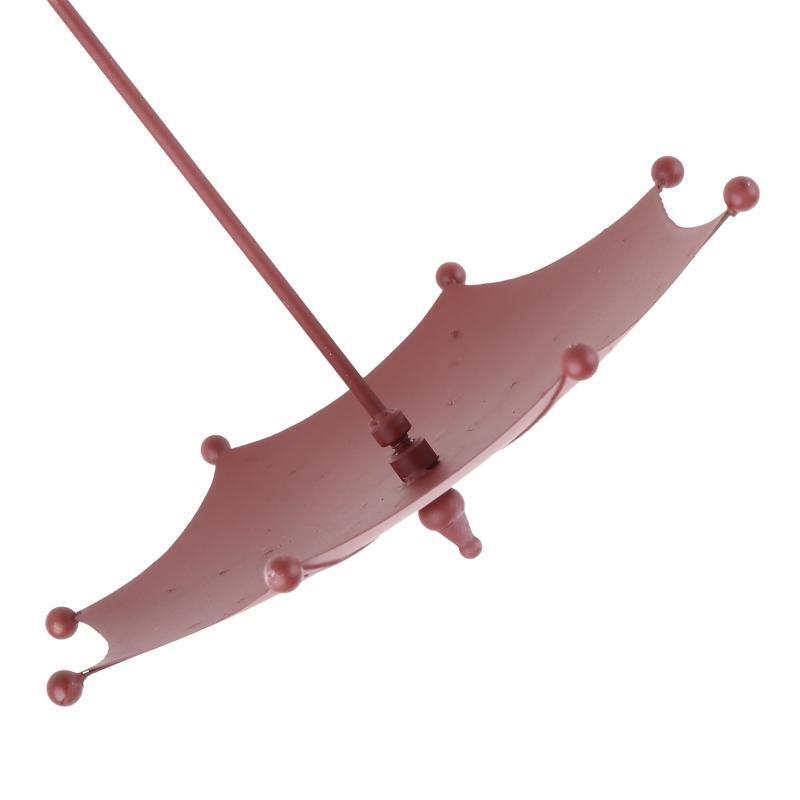 Practical Wild Bird Bath Pond Drinker Metal Hummingbird Feeder Umbrella Shaped