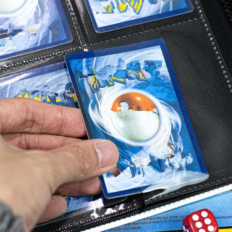 Trading Card Album Folder, 360 Degree Loading Pocket Album Pages Binder for Card