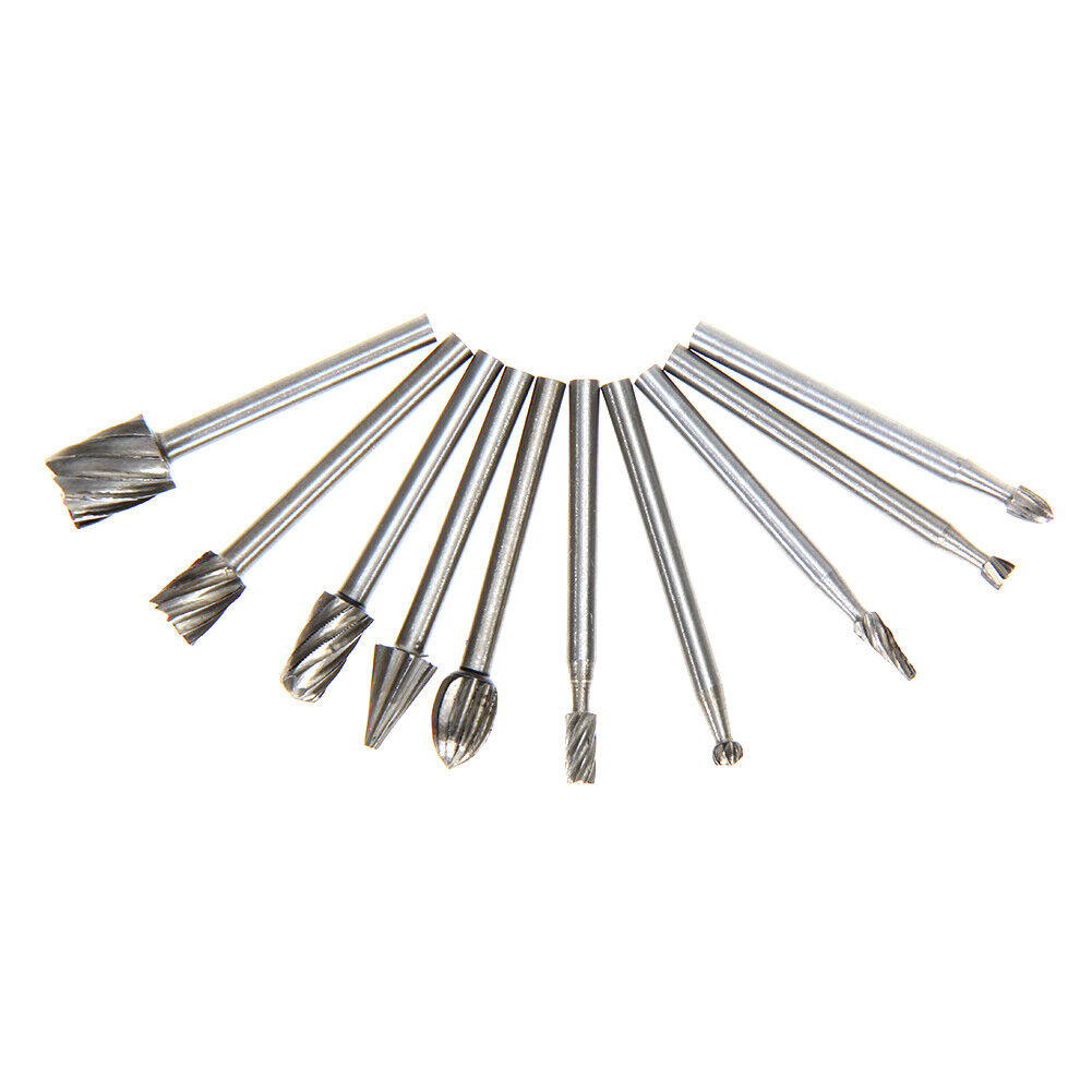 10pcs HSS Routing Router Bits For &Rotary,Engraving,Wood Working Tool