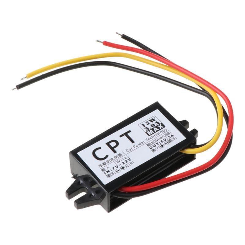 DC/DC Converter Regulator 12V To 5V 3A 15W Car LED Display Power Supply Module