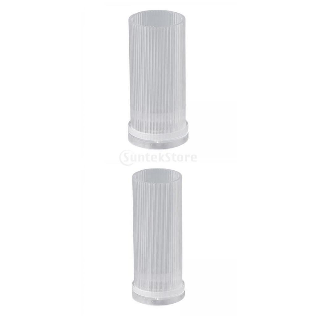 2x Long  Candle Molds Acrylic Large Cylinder Rib Candle Making
