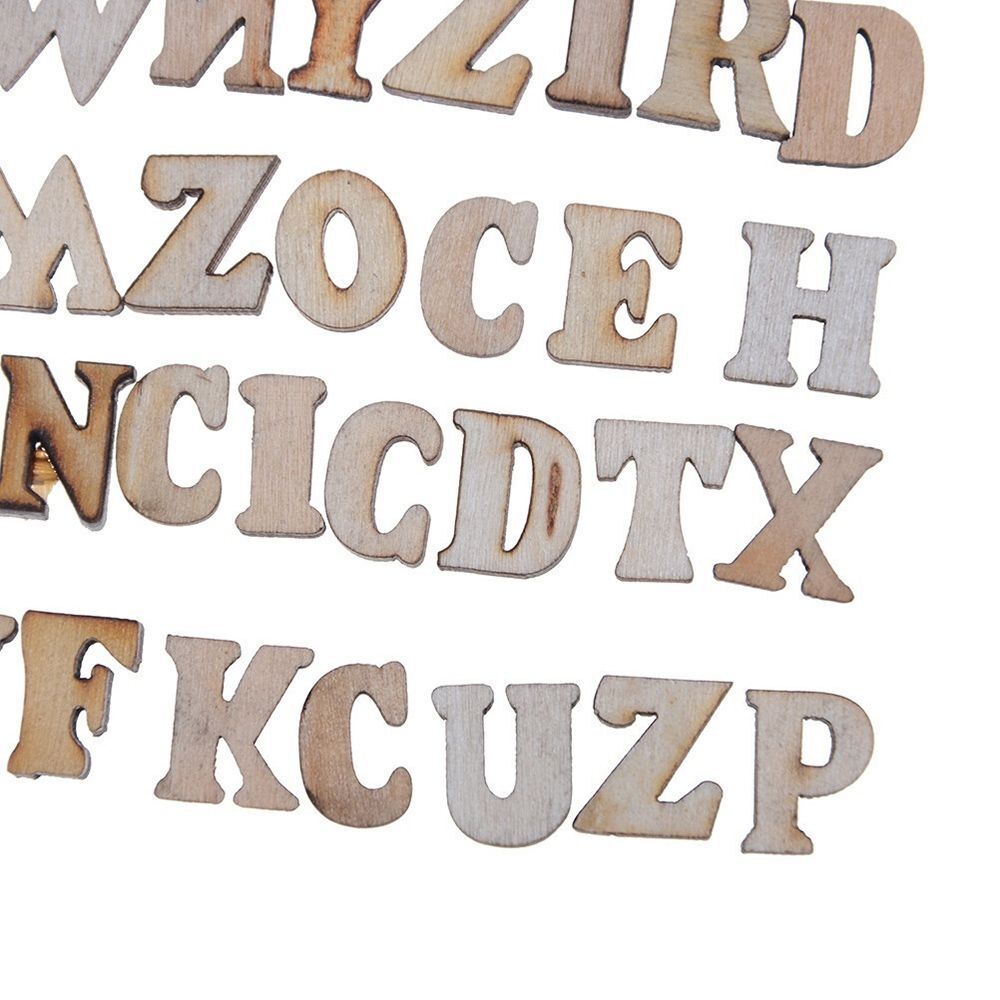 Cardmaking Tile Alphabet Cutting Discs Wood Sign Unfinished Wooden Letters