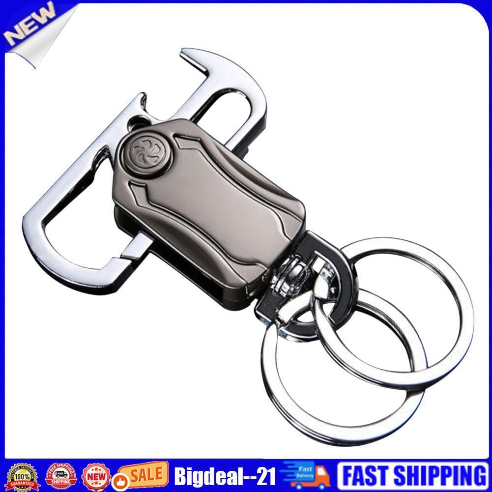 360 Rotation Keychain Bottle Opener Pocket Outdoor Camping EDC Multi Tools