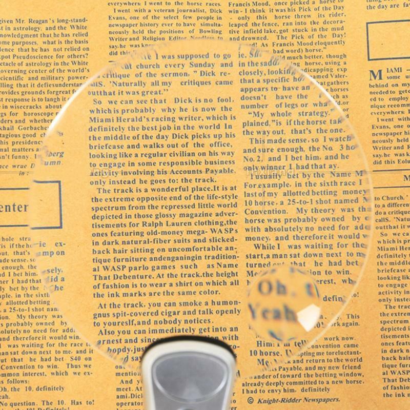 Flexible Daily Magnifying Glass Reading Helper All-Optical 2-6 Times Magnifier