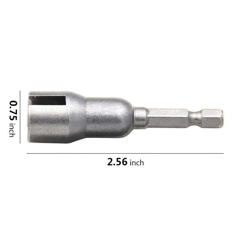 Slotted Bolt Sleeve Wrench 1/4'' Socket Adapter Electric Wrench Extension Rod