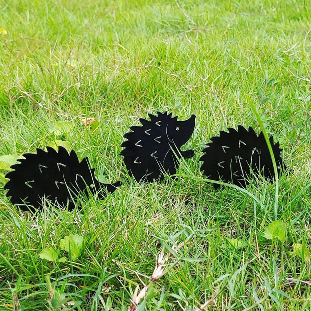 Pile Plug-in Posts Standing Garden Statue Hedgehog Decoration Silhouette Stakes