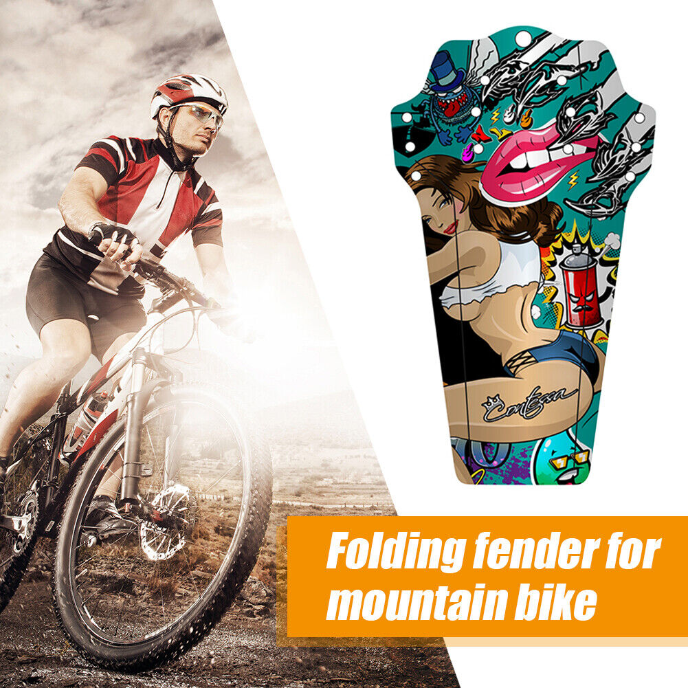 ENLEE Bicycle Front Rear Tire Fenders MTB Bike Mudguard Protector (Multi)