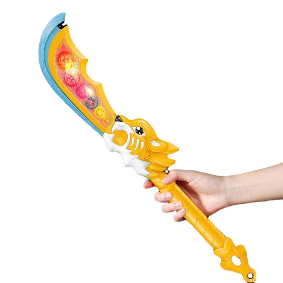 Light up Gear Sword and Sound Costume Accessories for Kids Halloween Party