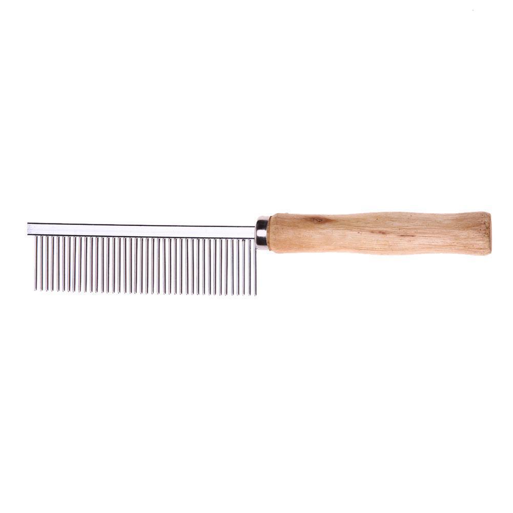 Stainless Steel Pet Comb for Dog Cat Hair Removal Single Row Straight Comb