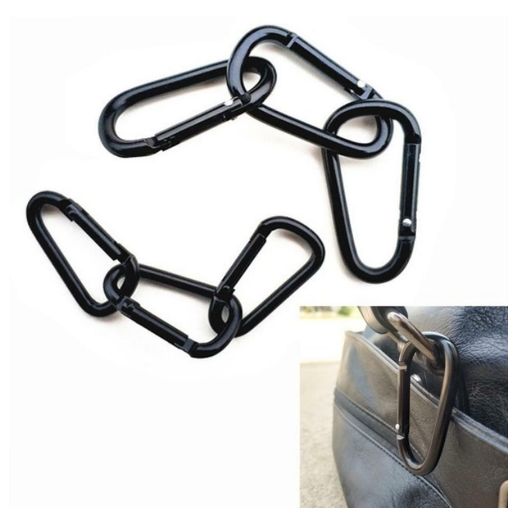 2Pieces Heavy Duty Spring Loaded Carabiner  Clasp Karabiner Carabina -