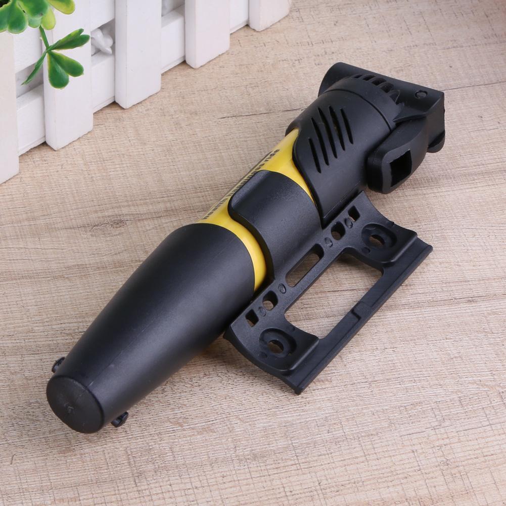 Portable Folding Bicycle Air Pump Inflator for Presta Schrader Valve Yellow