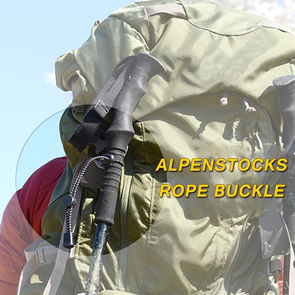 3pcBackpack Walking Stick Elastic Rope Trekking Hiking Pole Fixing Tie Cord