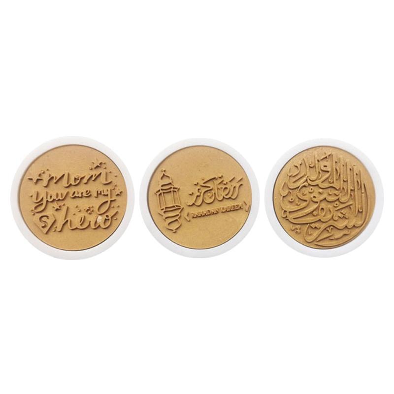 3pcs Arabic Font Silicone Fondant Mold DIY Cake Chocolate Sugar Craft Decoration