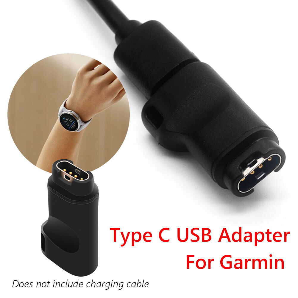 Watch Charger Adapter USB C to 4pin for Garmin Venu/2/2S/SQ/Lily Converter