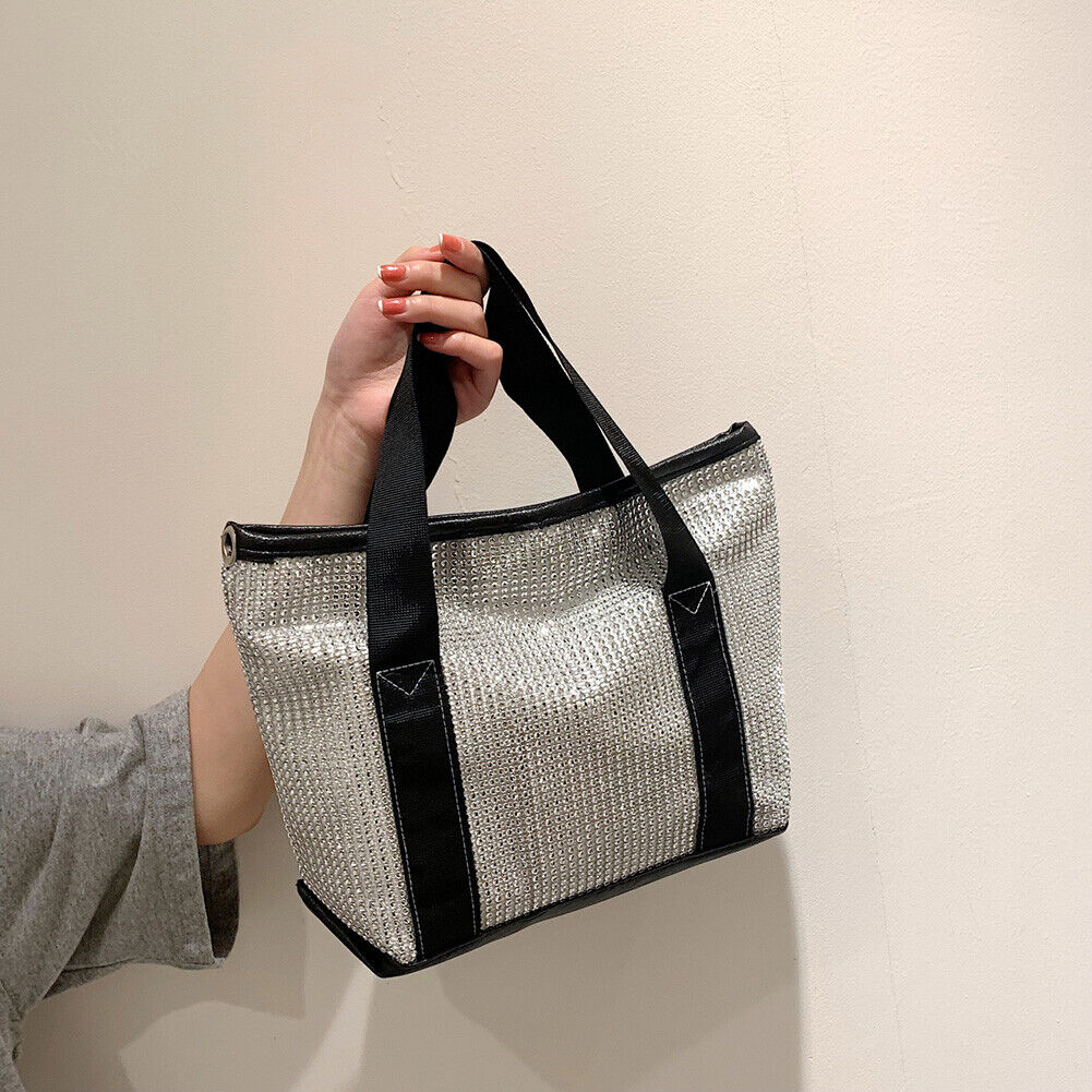Fashion Rhinestones Handbag Women Casual Ladies Shoulder Crossbody Tote Bag